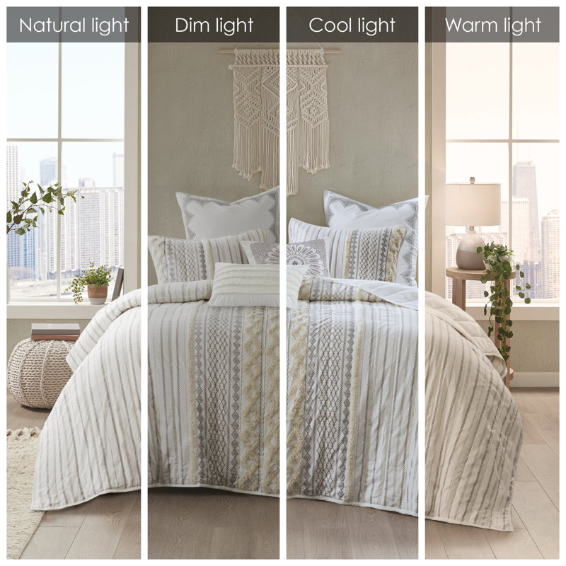 Union Rustic Admir 100 Cotton Coverlet Set & Reviews Wayfair